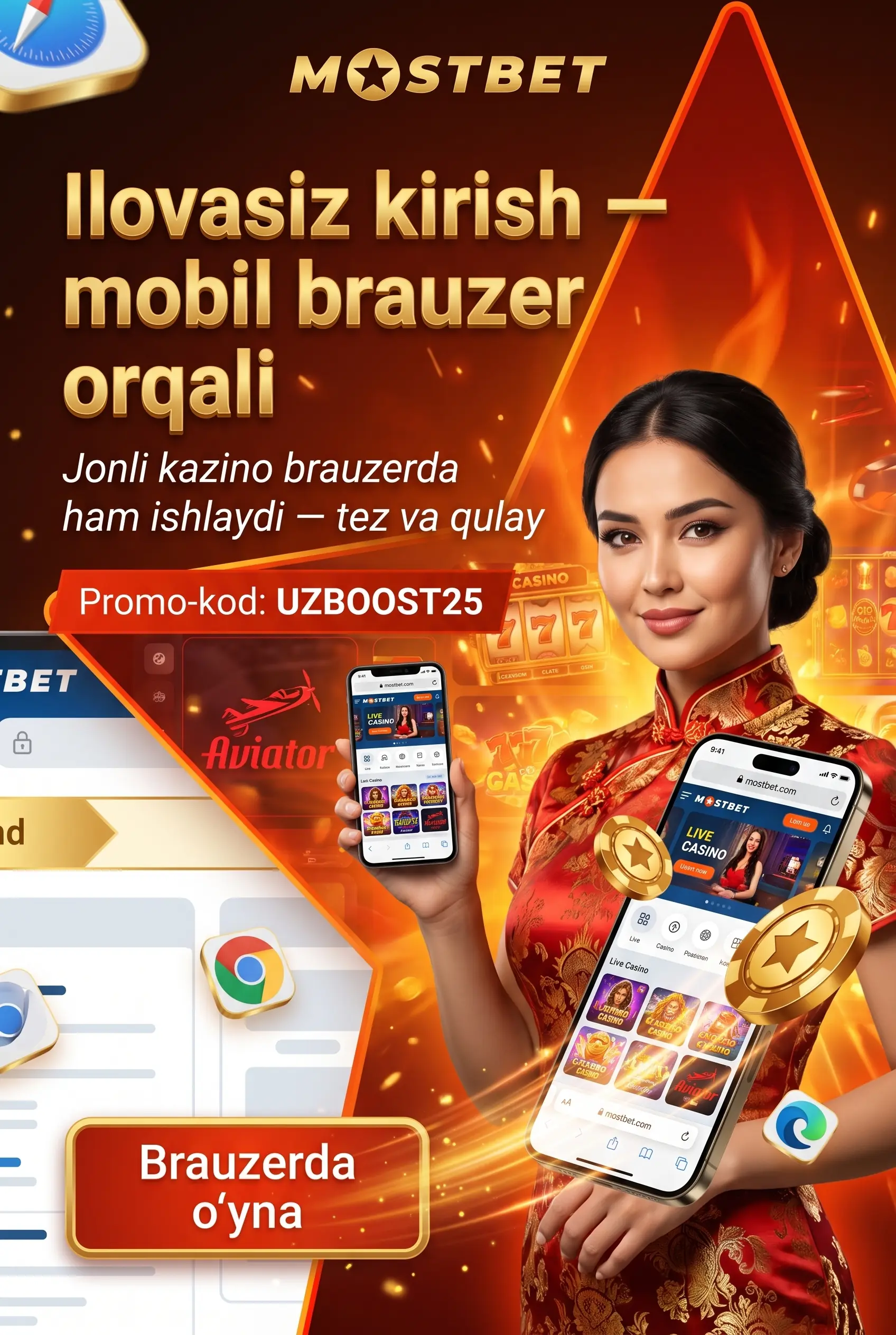 Jonli kazino mobil qurilmada