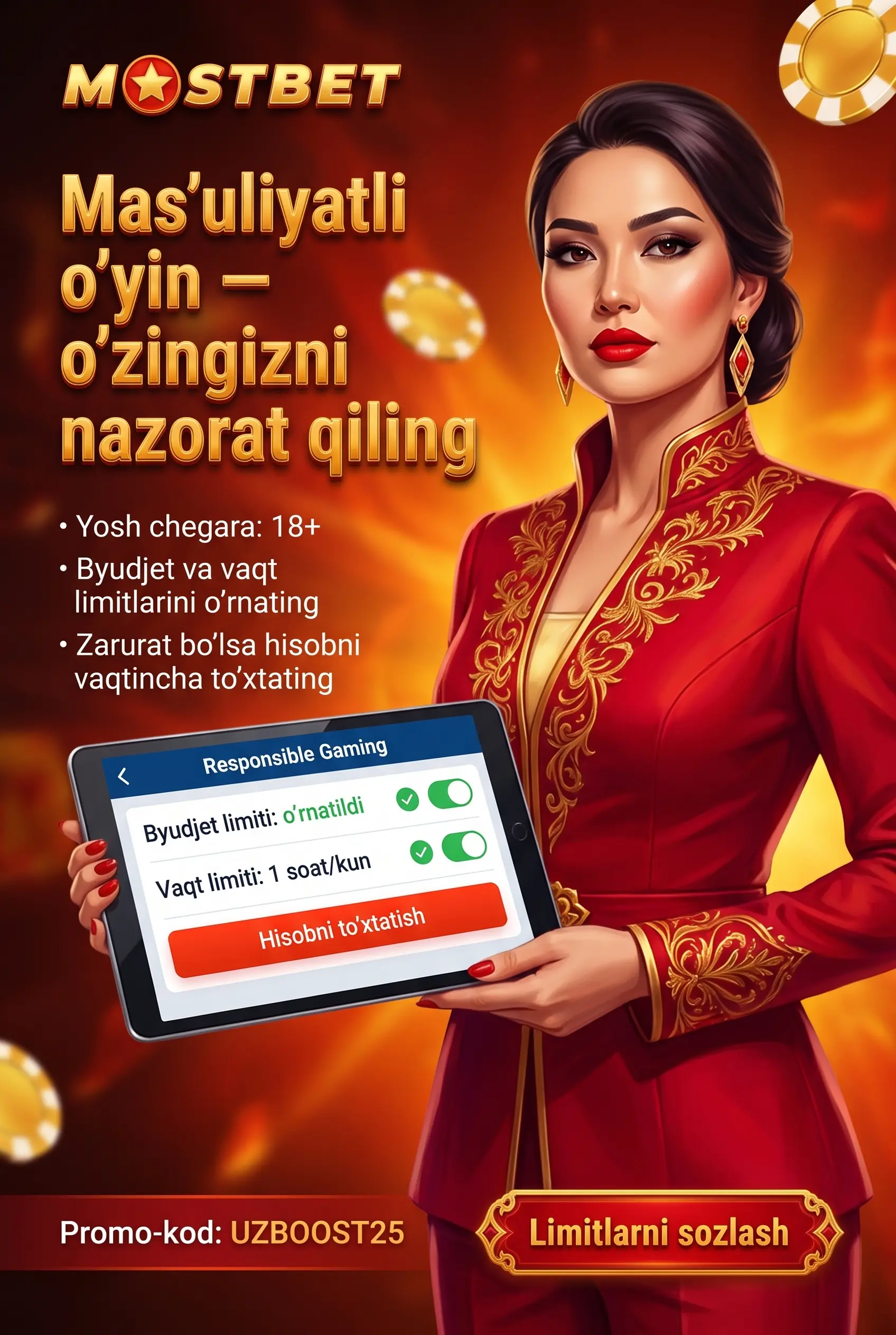 Responsible Gaming mas'uliyatli o'yin