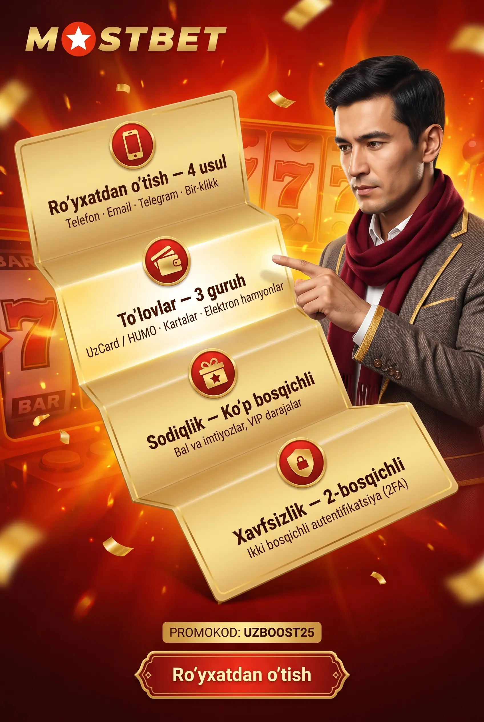 Mostbet UZ platformasi imkoniyatlari