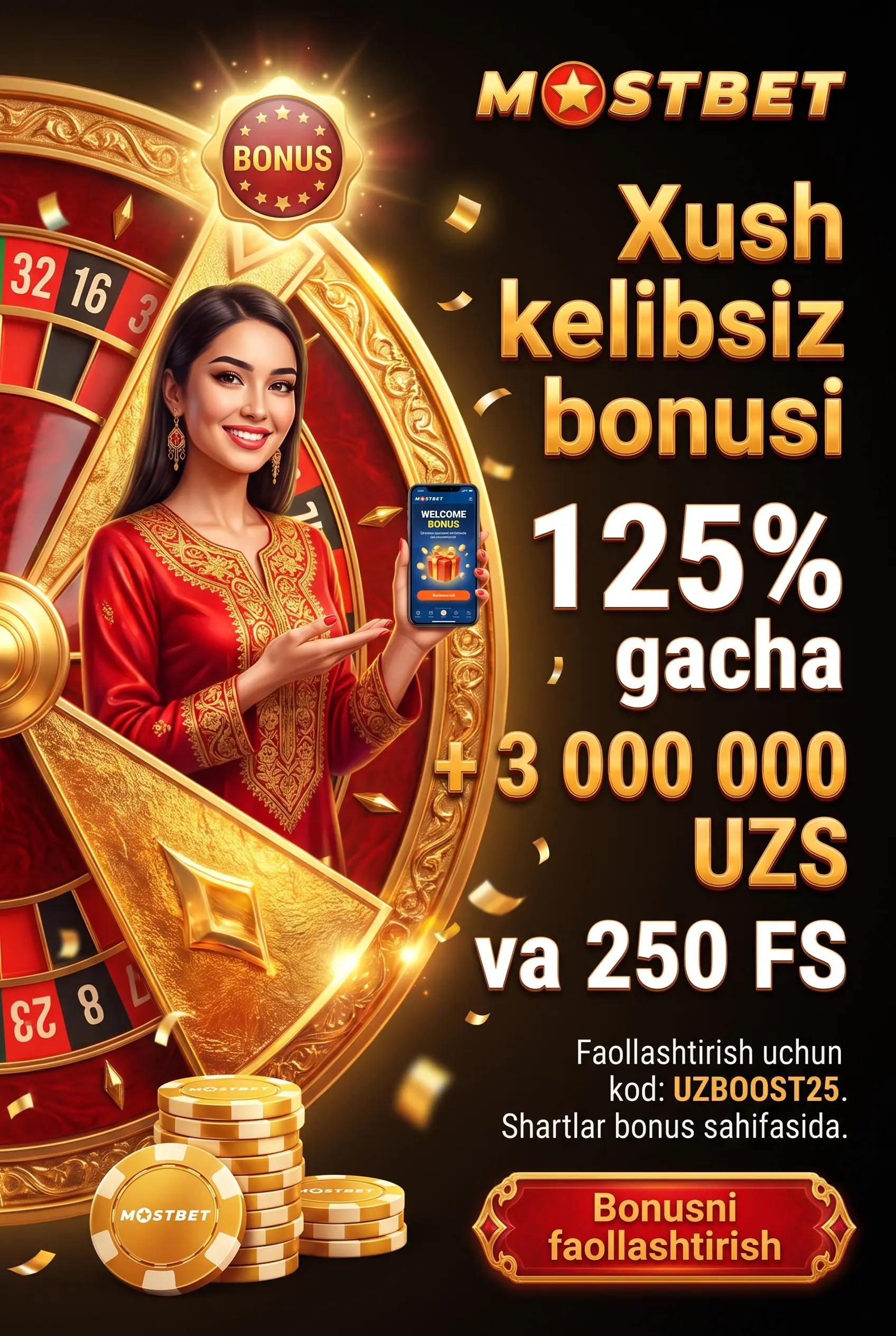 Xush kelibsiz bonusi haqida