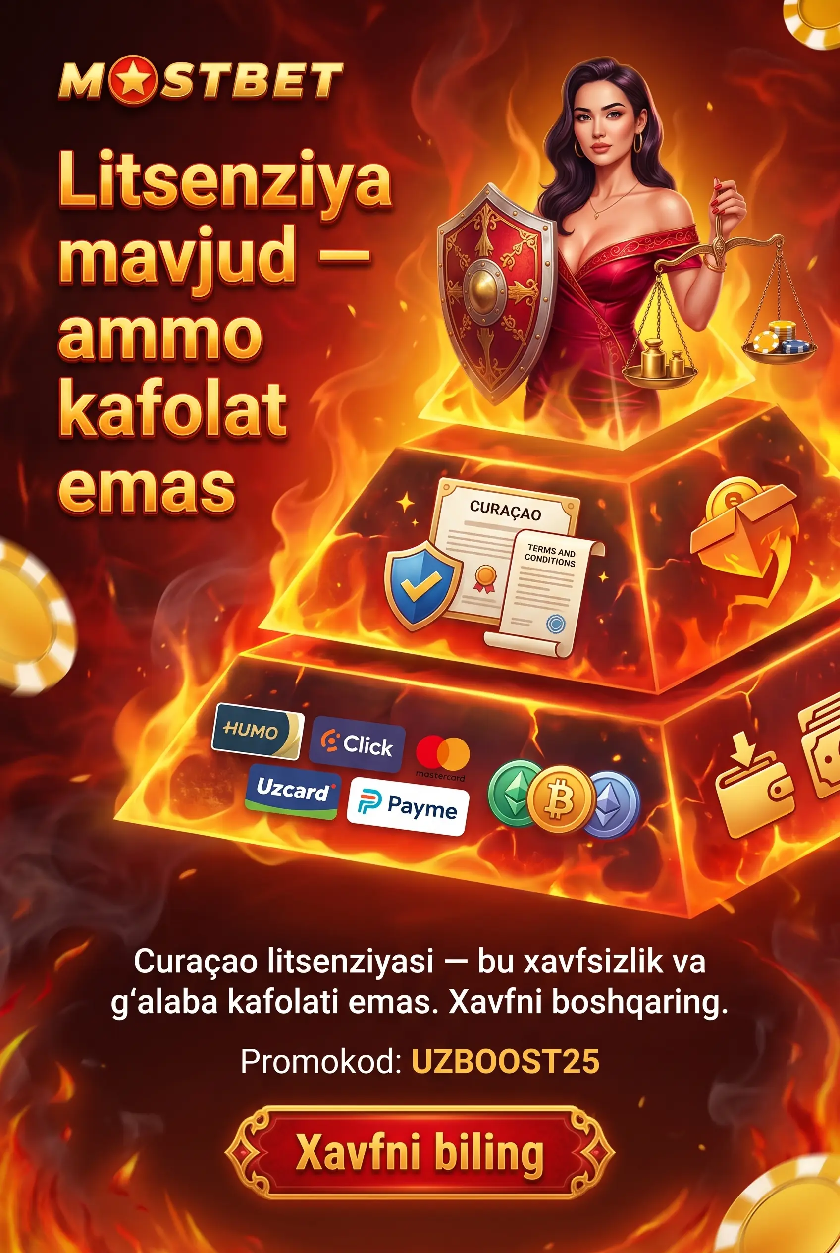 Mostbet litsenziyasi haqida savol
