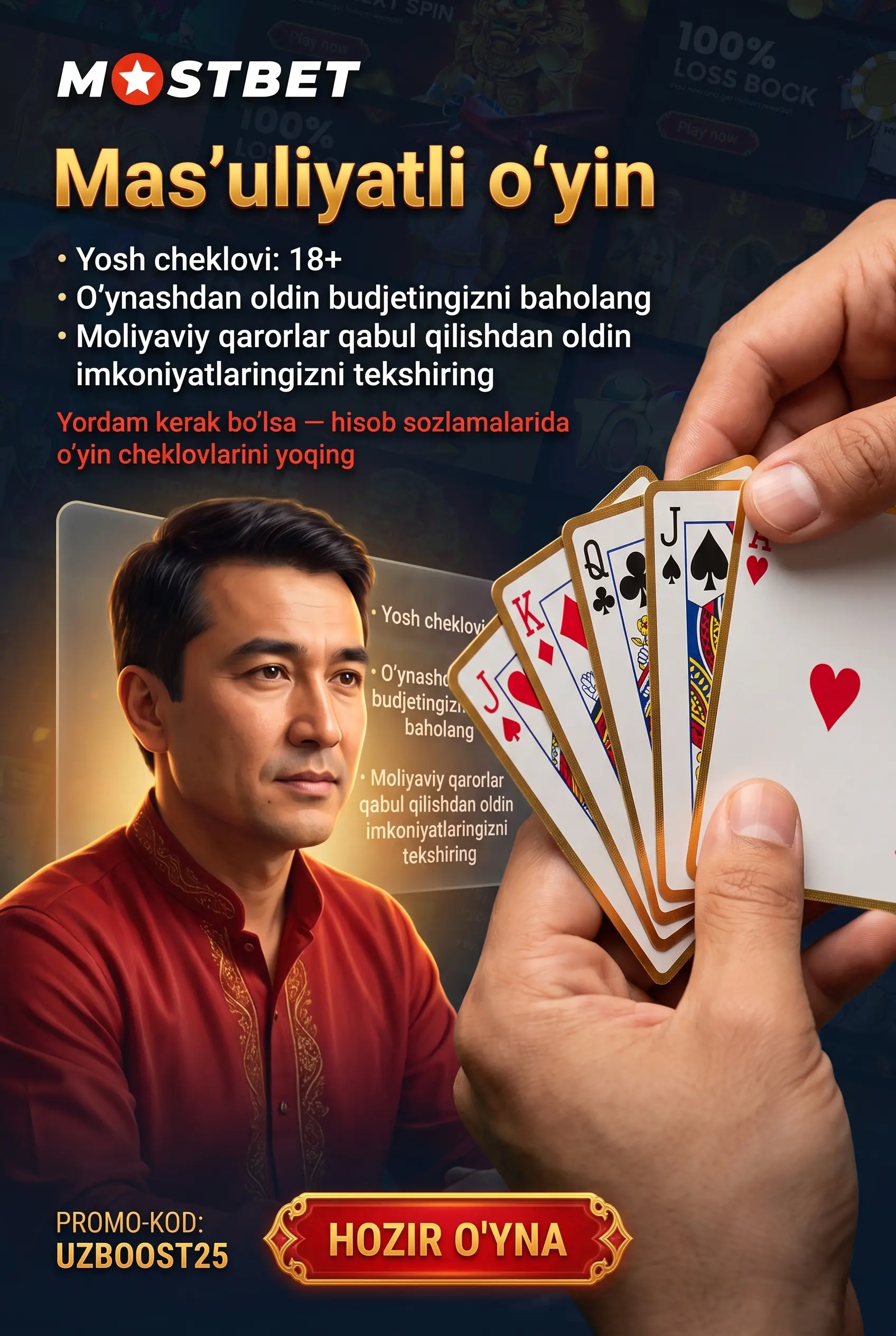 Responsible Gaming bo'yicha ogohlantirish