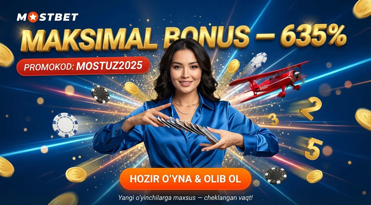 Mostbet promokod [simpcuda_current_year]: maksimal bonusga ega bo'ling