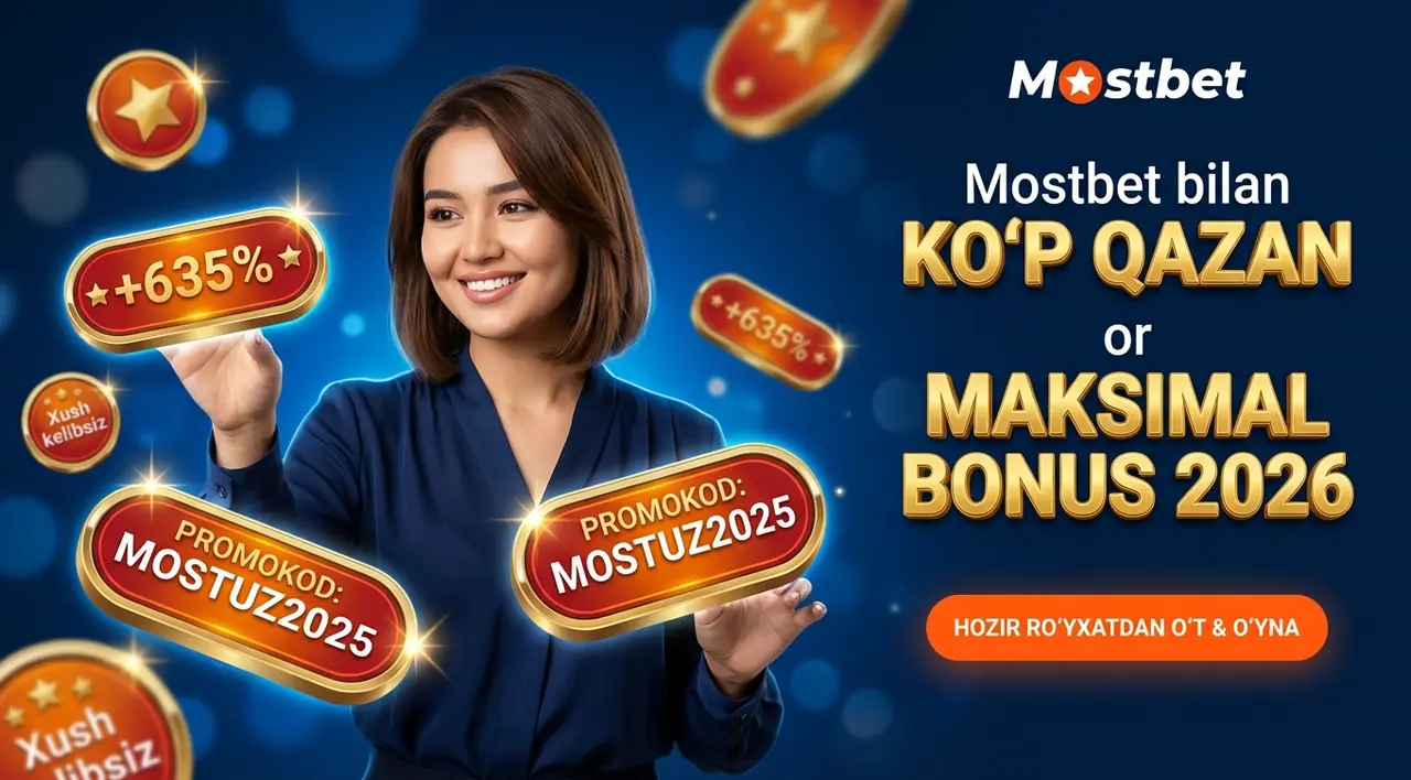 Mostbet promokod [simpcuda_current_year]: maksimal bonusga ega bo'ling